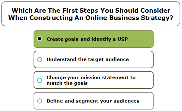 Thinking about Which Are the First Steps You Should Consider When Constructing an Online Business Strategy?